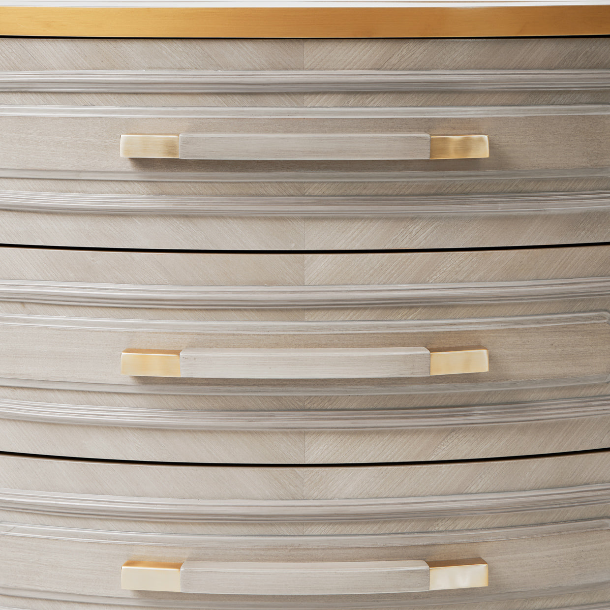 St. Charles 3-Drawer Nightstand - Dove Gray