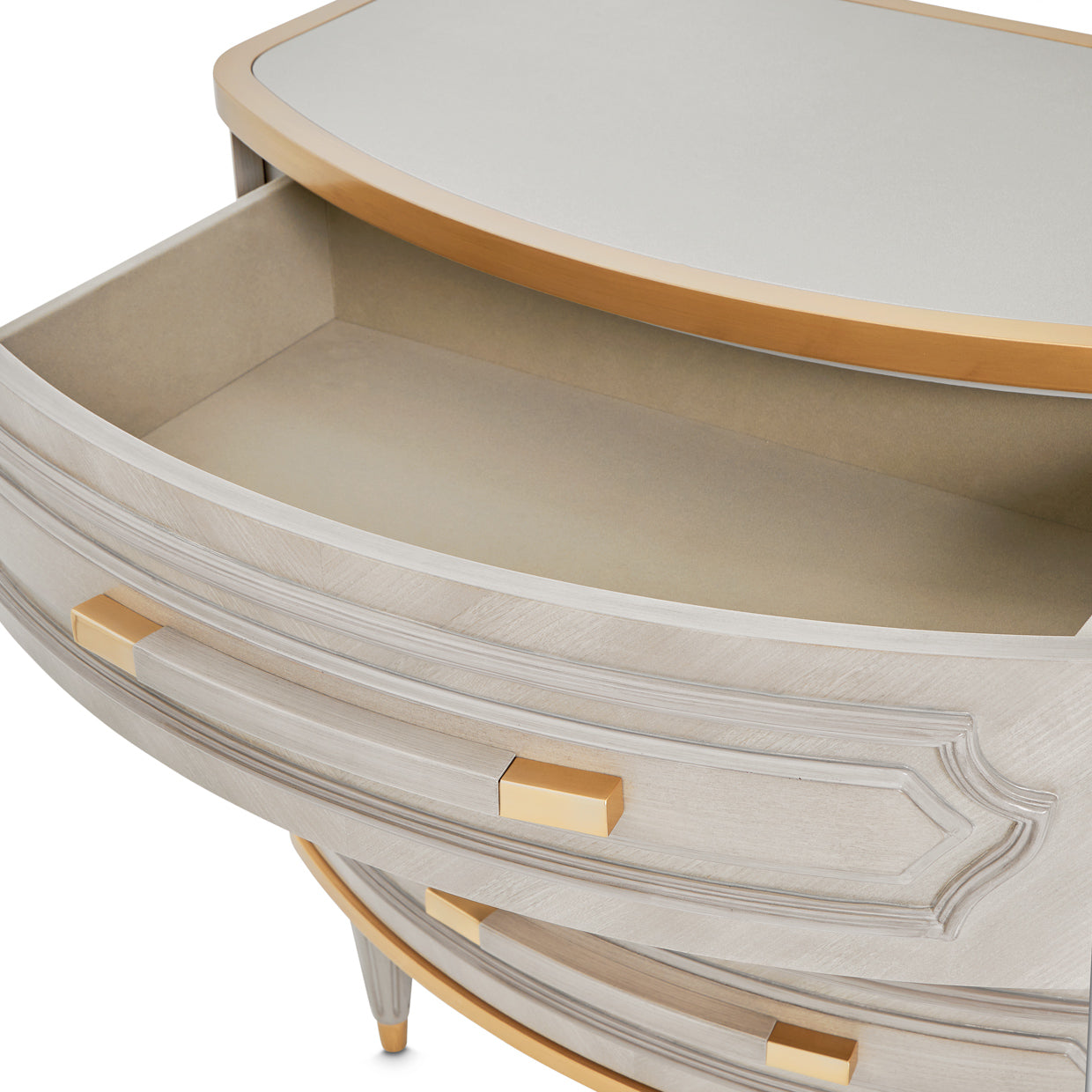 St. Charles 3-Drawer Nightstand - Dove Gray