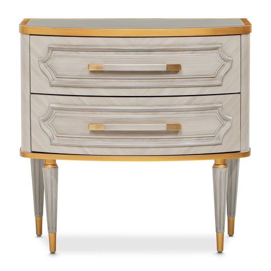 St. Charles 2-Drawer Nightstand - Dove Gray