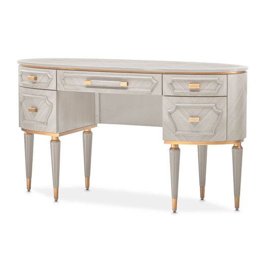 St. Charles Vanity Desk - Dove Gray