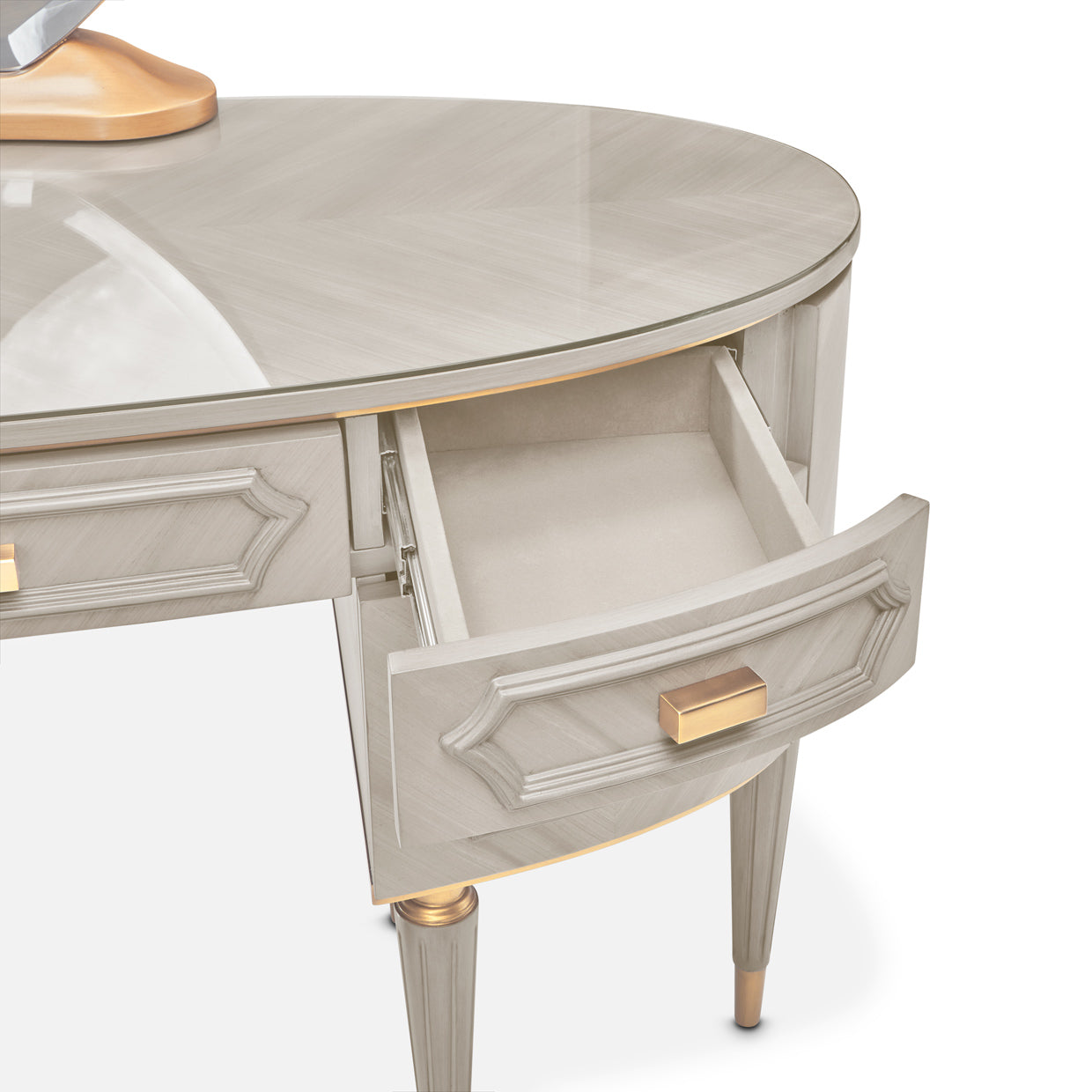St. Charles Vanity Desk - Dove Gray