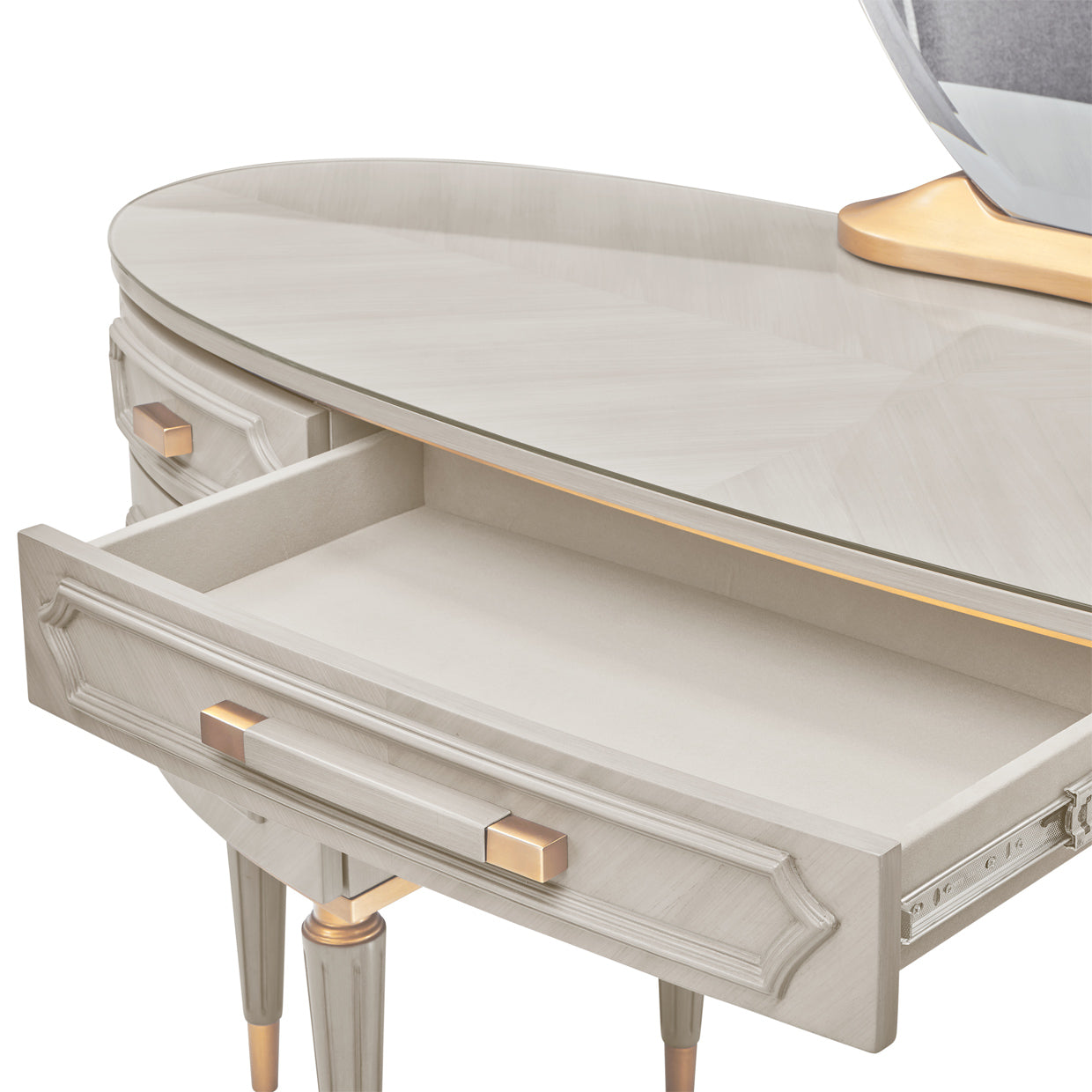 St. Charles Vanity Desk - Dove Gray