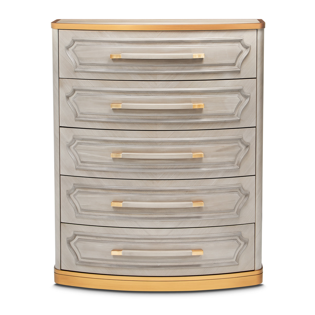 St. Charles 5-Drawer Highboy Chest - Dove Gray