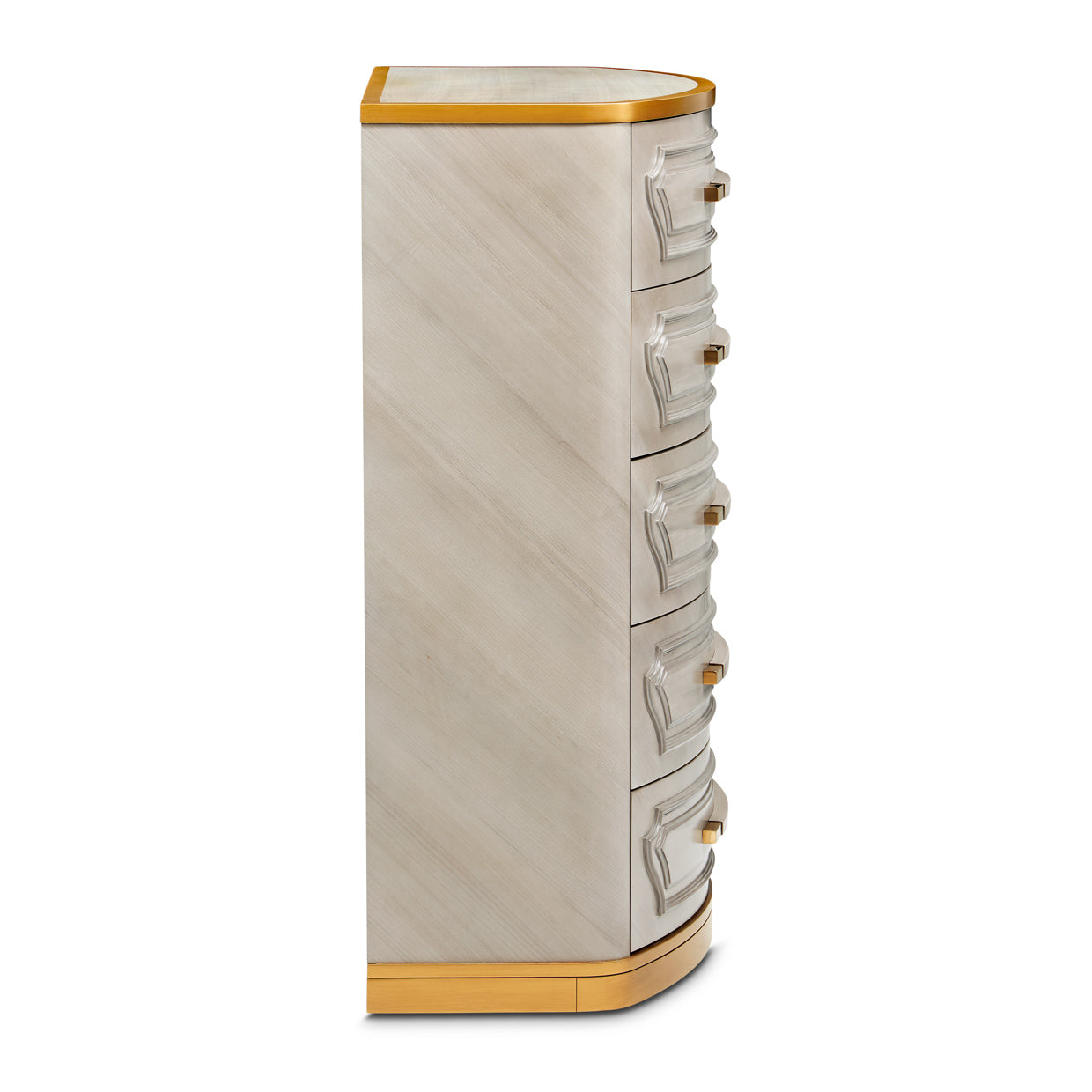 St. Charles 5-Drawer Highboy Chest - Dove Gray