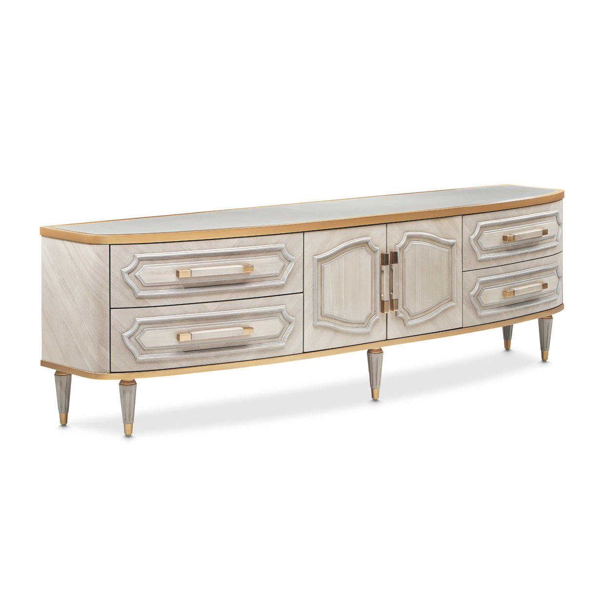 St. Charles Media Cabinet - Dove Gray