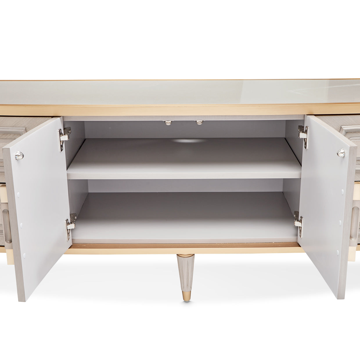 St. Charles Media Cabinet - Dove Gray