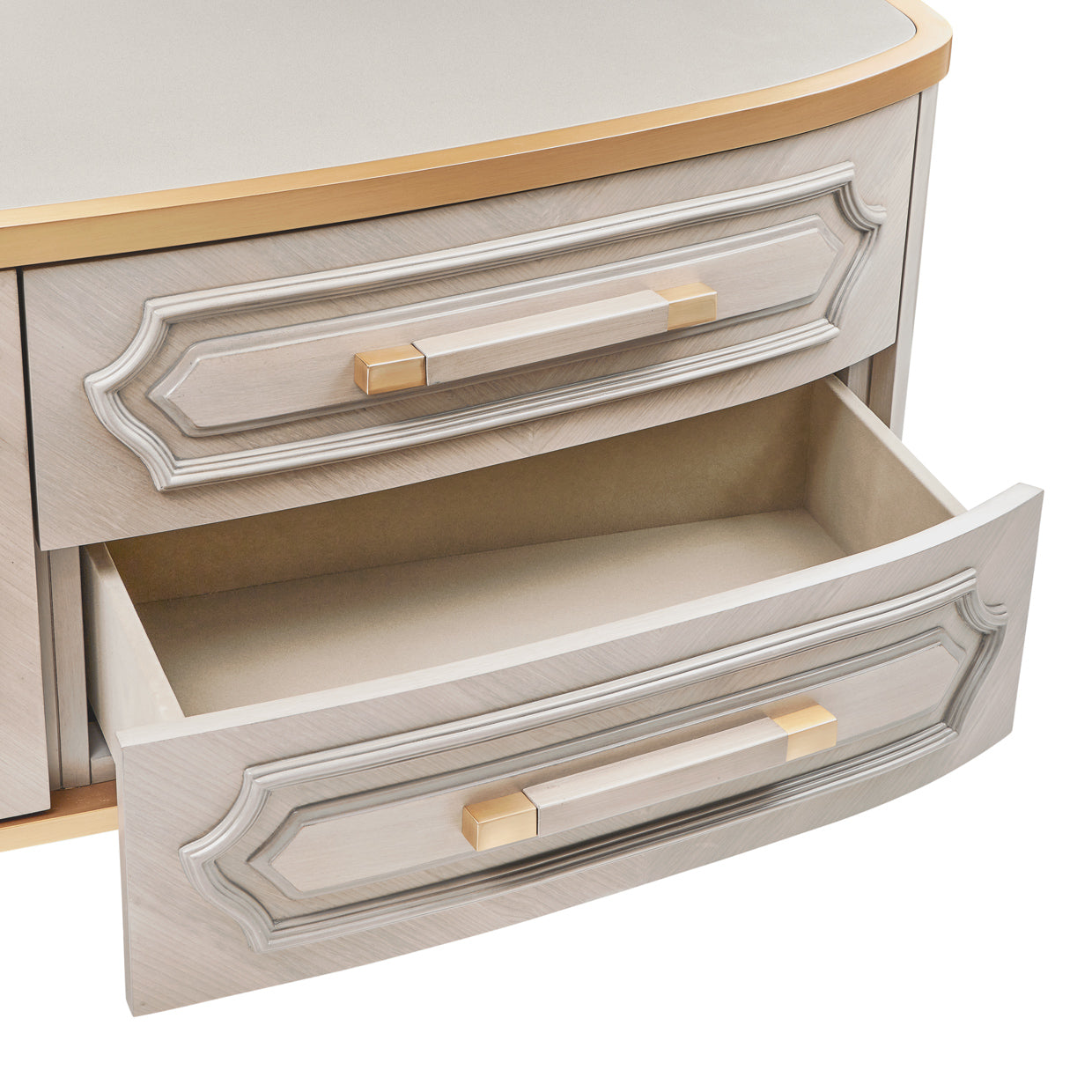 St. Charles Media Cabinet - Dove Gray