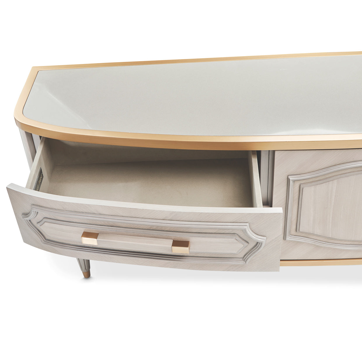 St. Charles Media Cabinet - Dove Gray