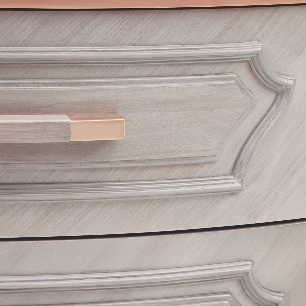 St. Charles Display Cabinet - Dove Gray