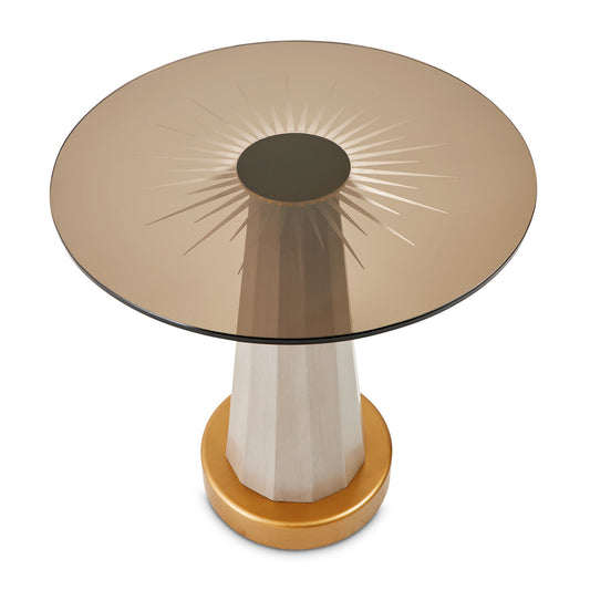 St. Charles Chairside Table - Dove Gray