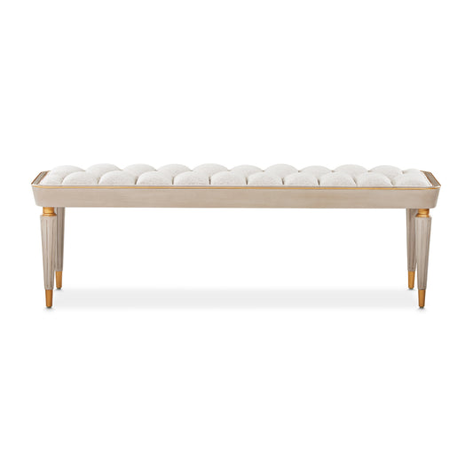 St. Charles Bench - Cirrus/Dove Gray