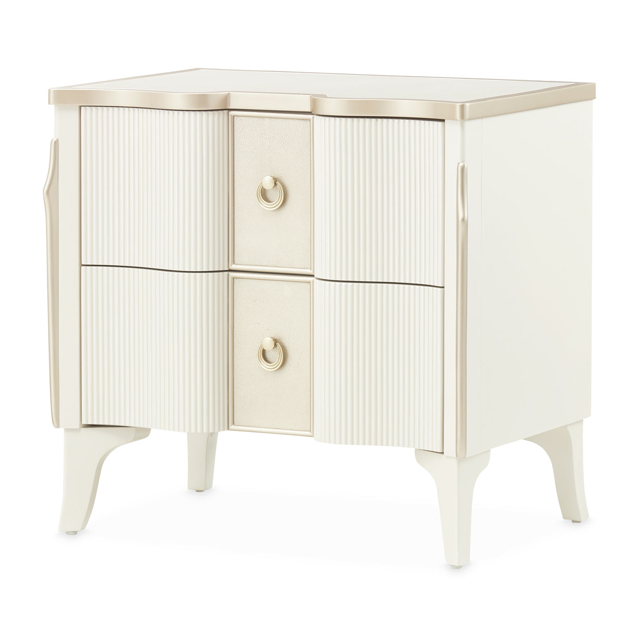 La Marisia Nightstand - Creamy Pearl