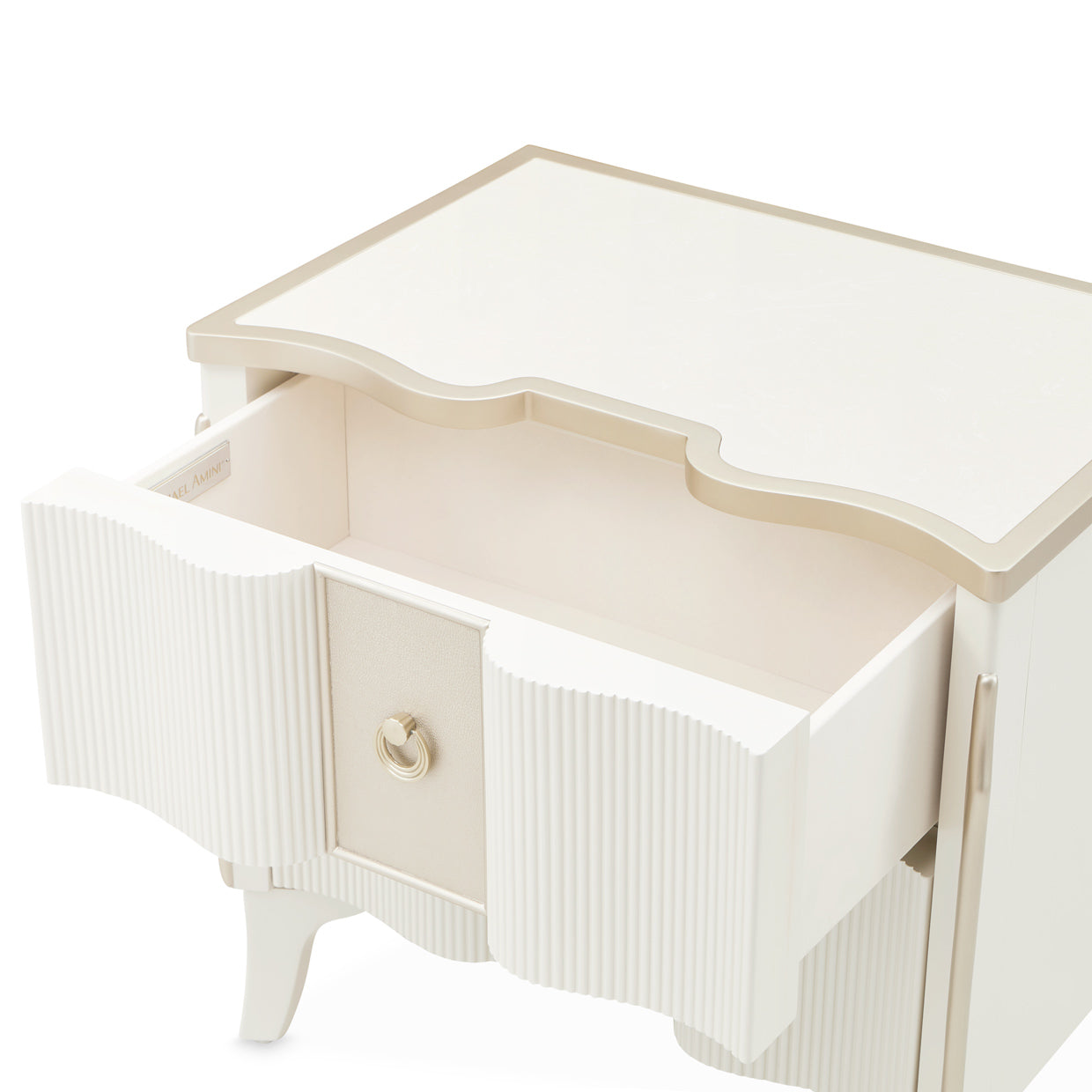 La Marisia Nightstand - Creamy Pearl