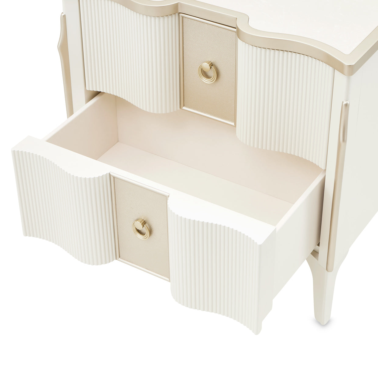La Marisia Nightstand - Creamy Pearl
