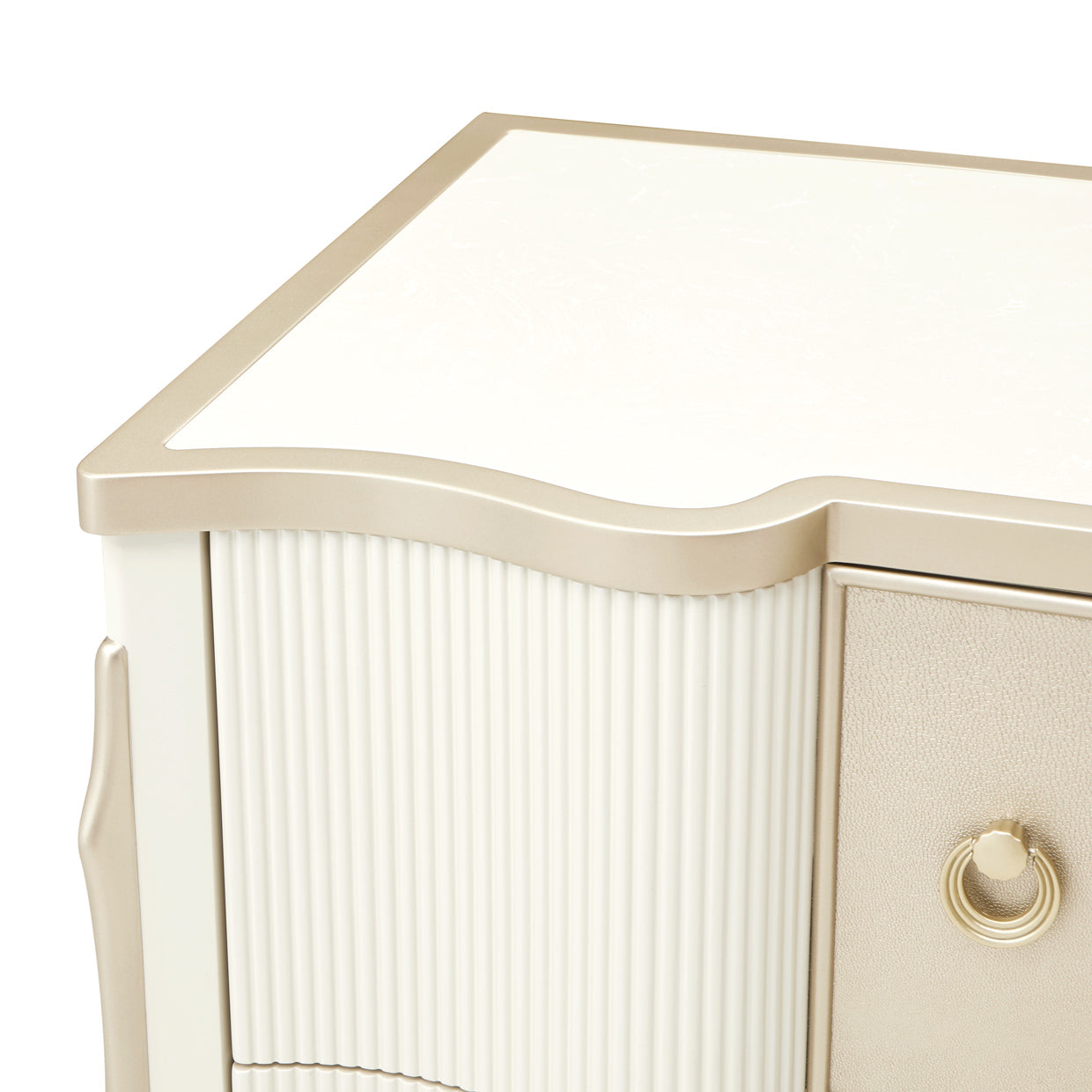 La Marisia Nightstand - Creamy Pearl
