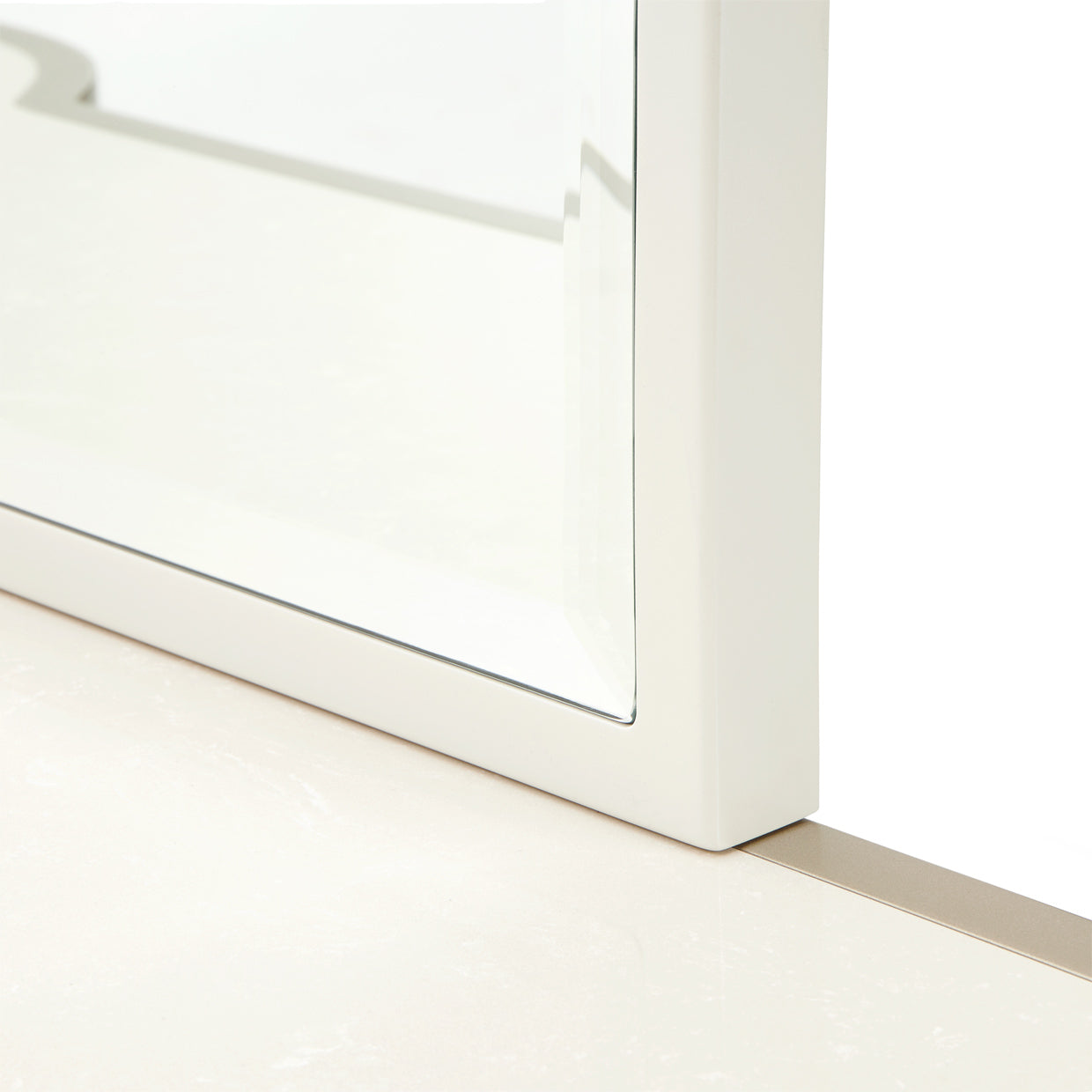 La Marisia Dresser Mirror - Creamy Pearl