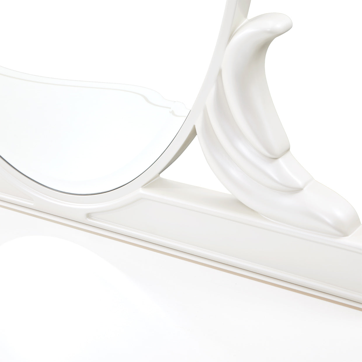 La Marisia Vanity with Mirror Set - Creamy Pearl