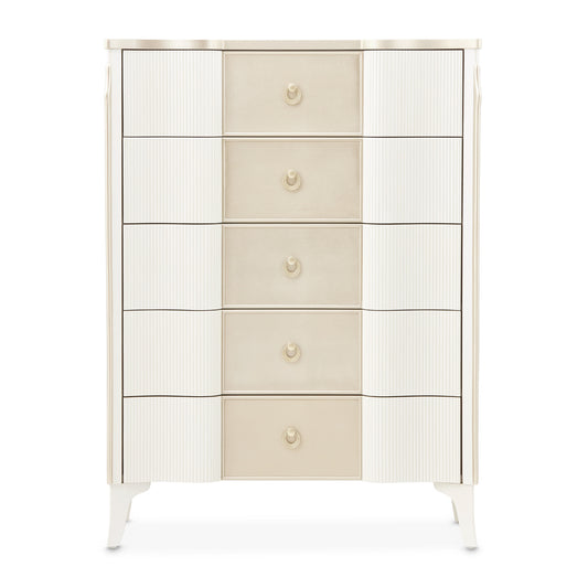 La Marisia 5-Drawer Chest - Creamy Pearl