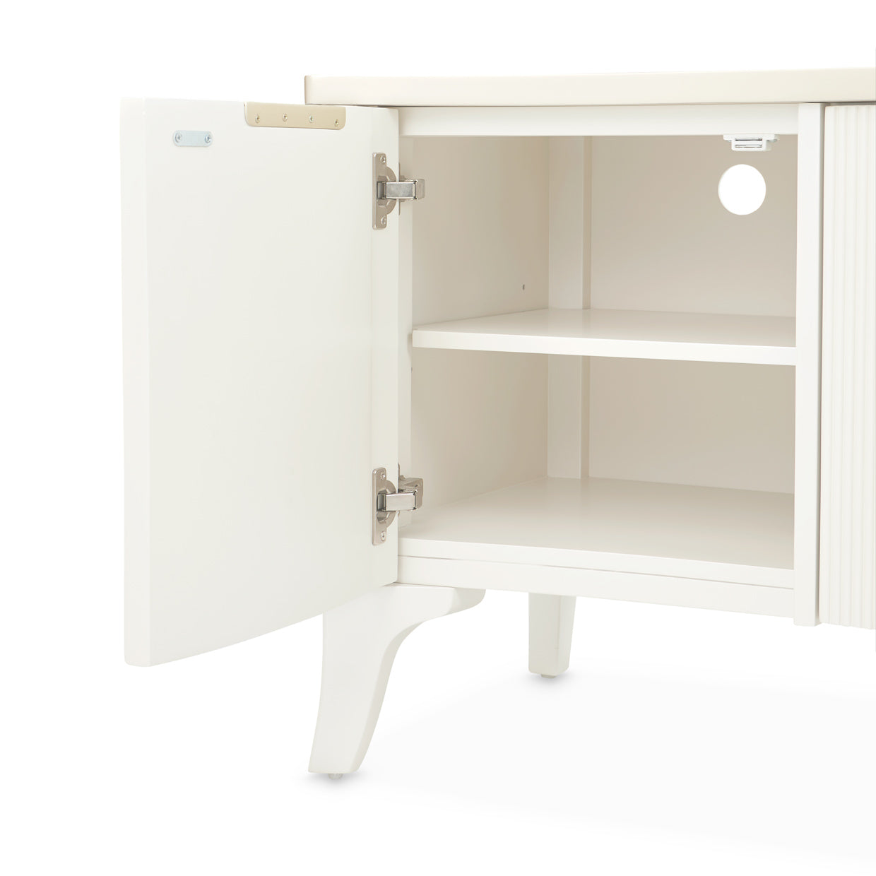 La Marisia Media Cabinet - Creamy Pearl