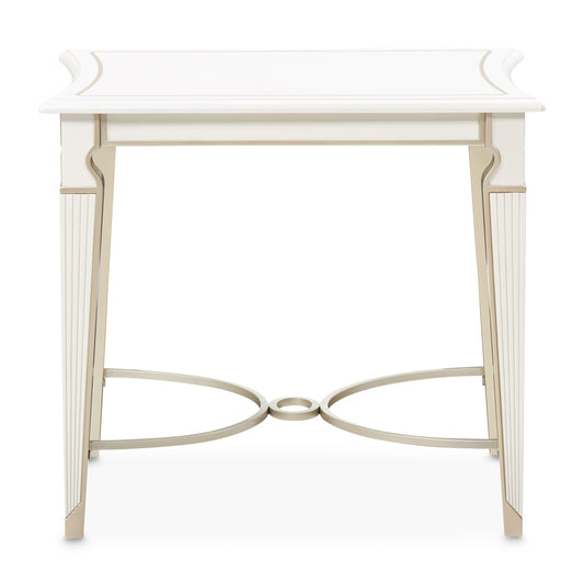 La Marisia End Table - Creamy Pearl