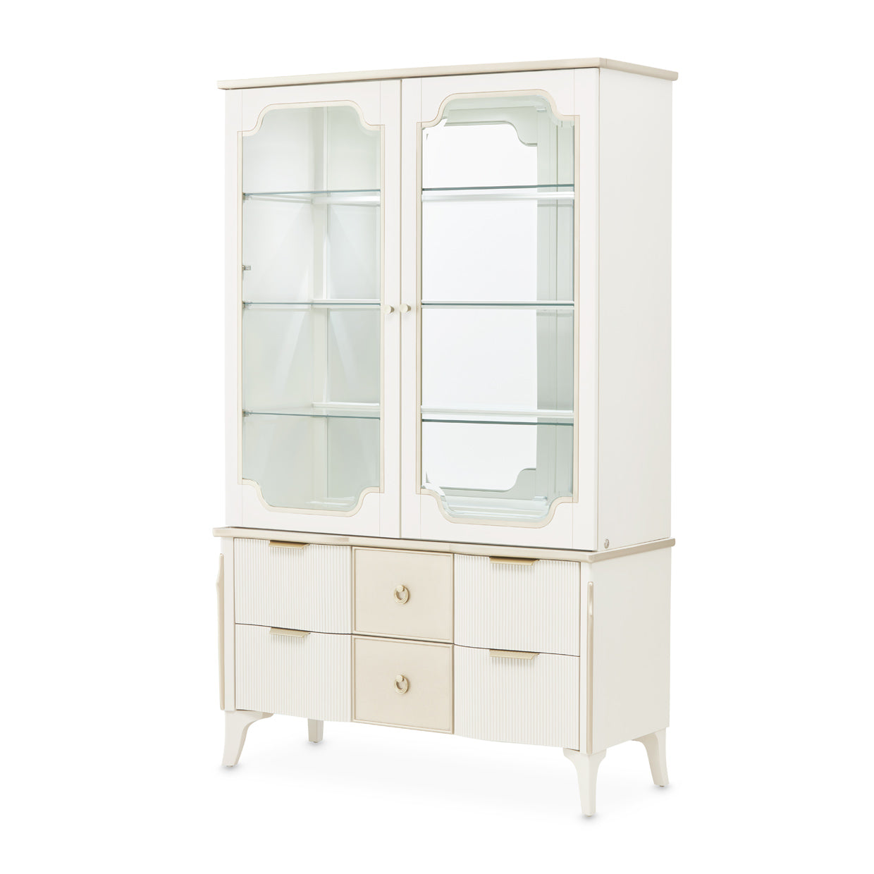 La Marisia Display Cabinet - Creamy Pearl