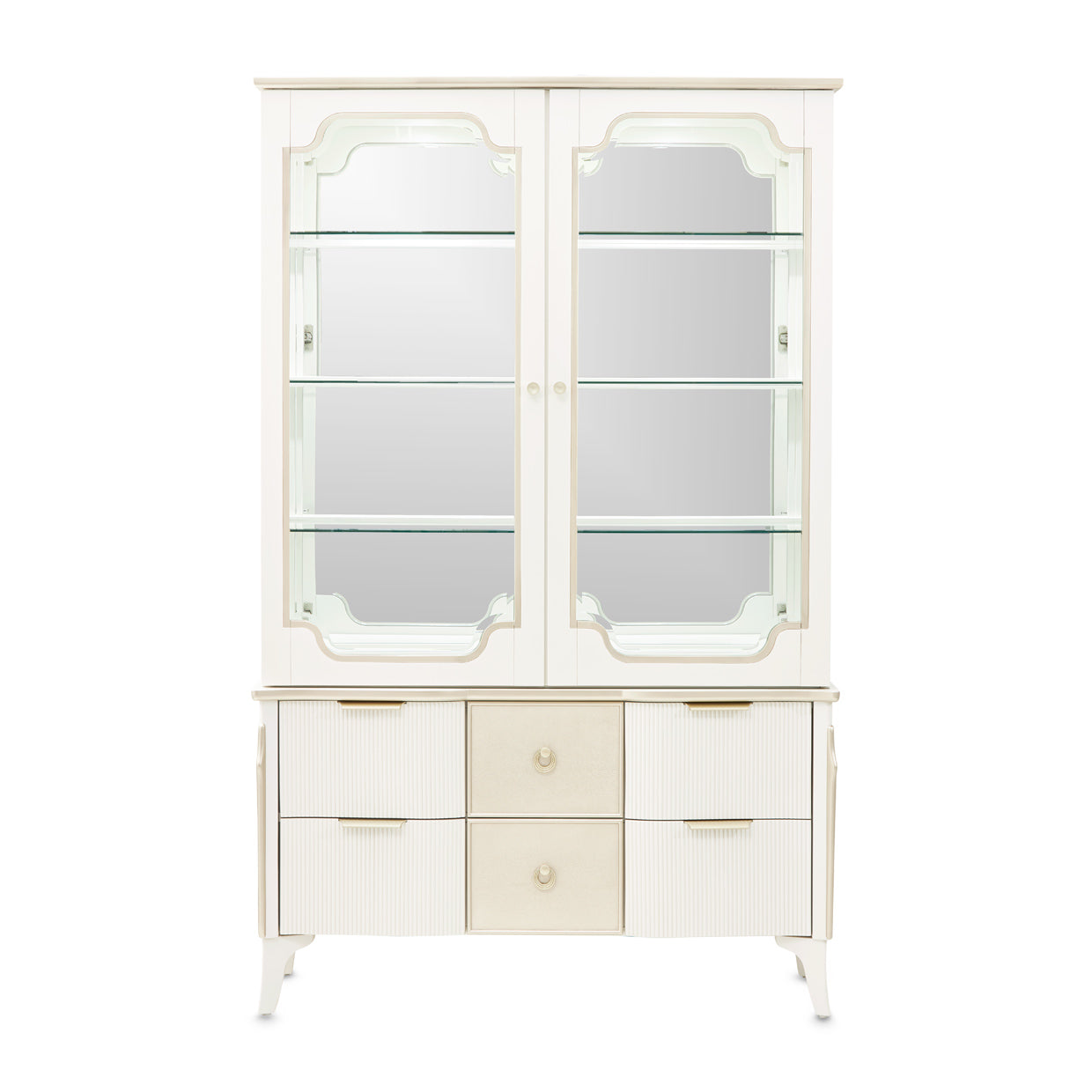 La Marisia Display Cabinet - Creamy Pearl