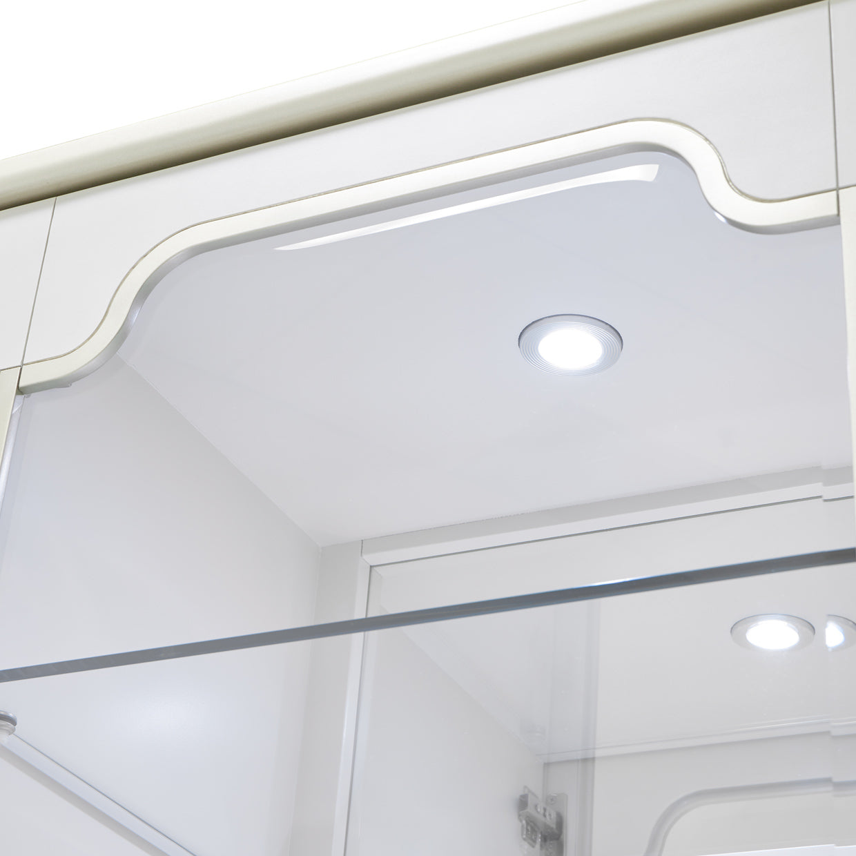 La Marisia Display Cabinet - Creamy Pearl