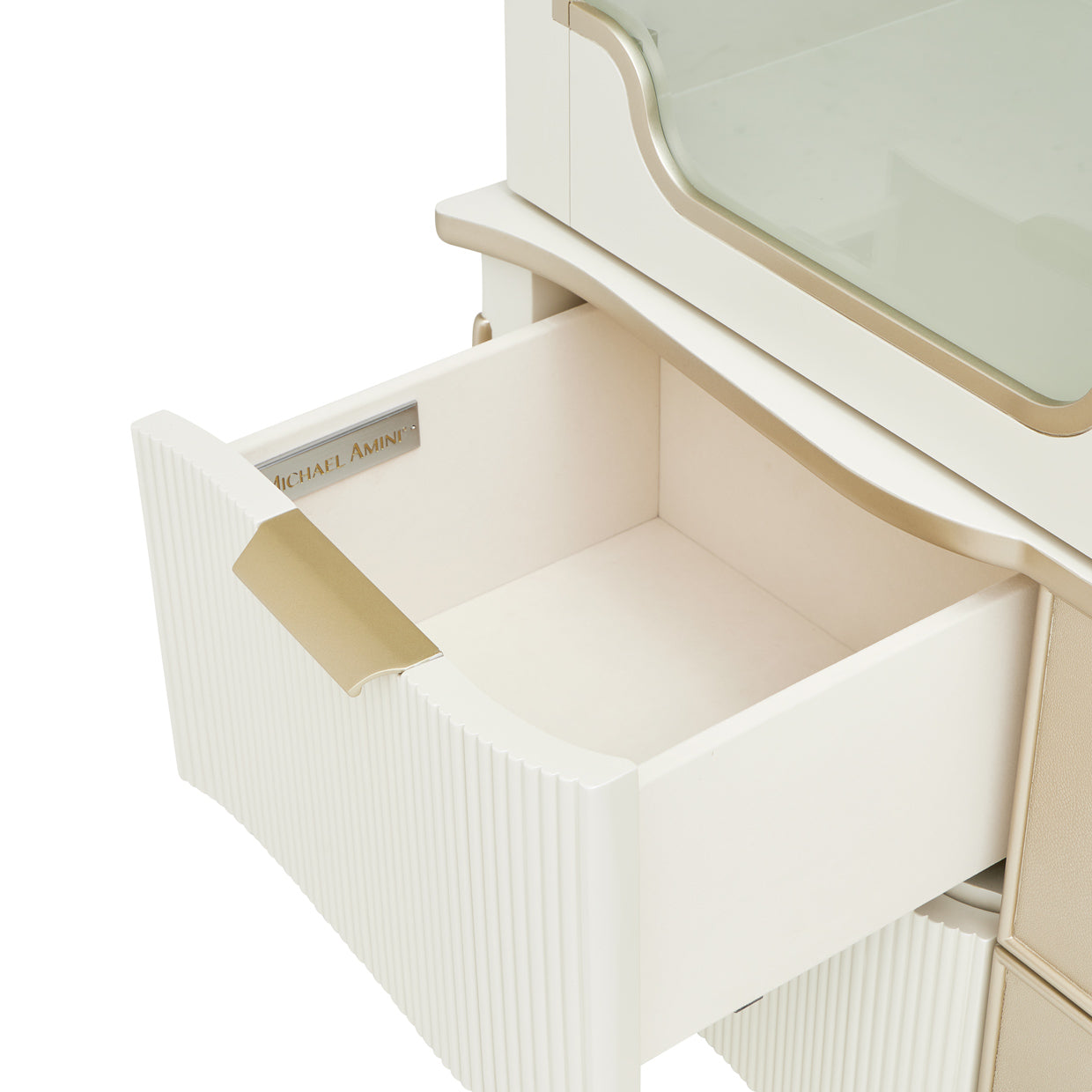 La Marisia Display Cabinet - Creamy Pearl