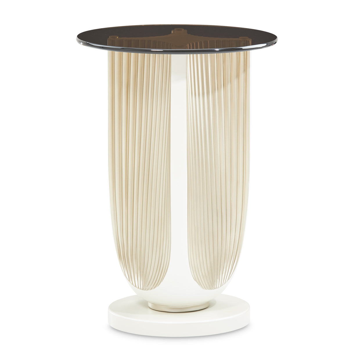 La Marisia Chairside Table - Creamy Pearl