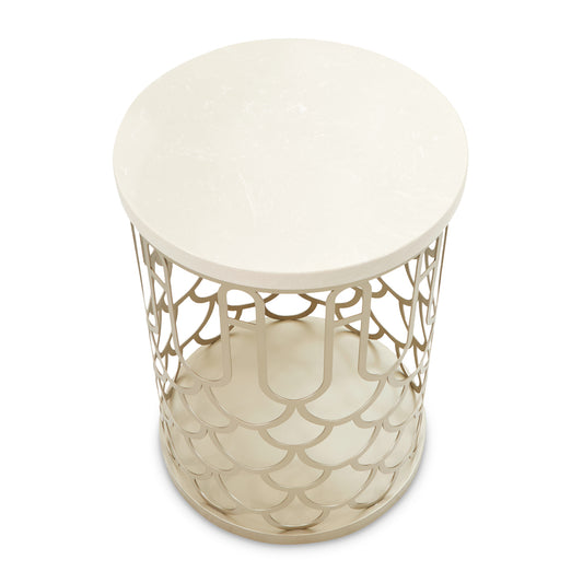 La Marisia Accent Table - Creamy Pearl