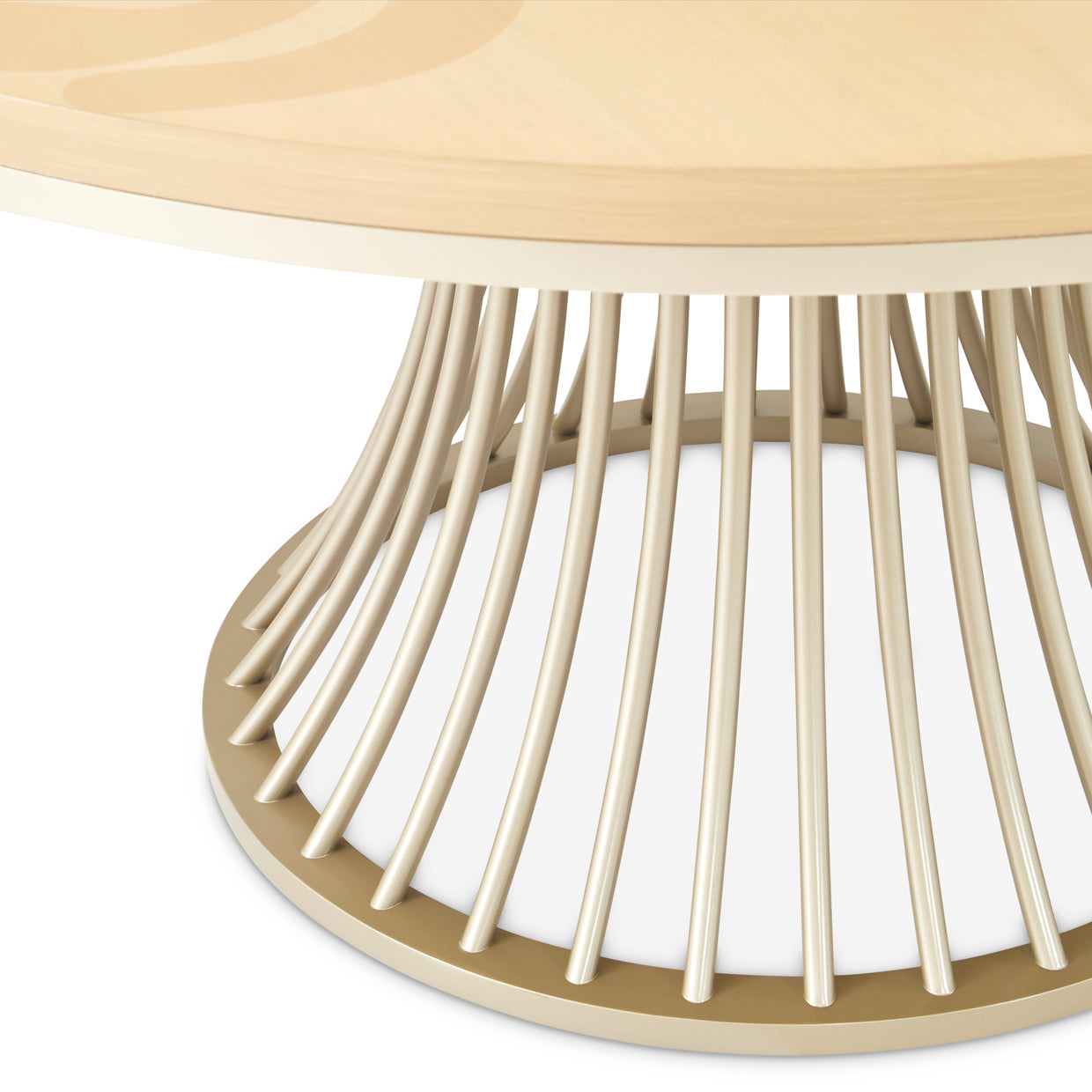 Camellia Field Round Dining Table - Caramel
