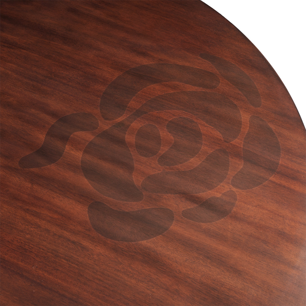 Camellia Field Round Dining Table - Warm Pecan