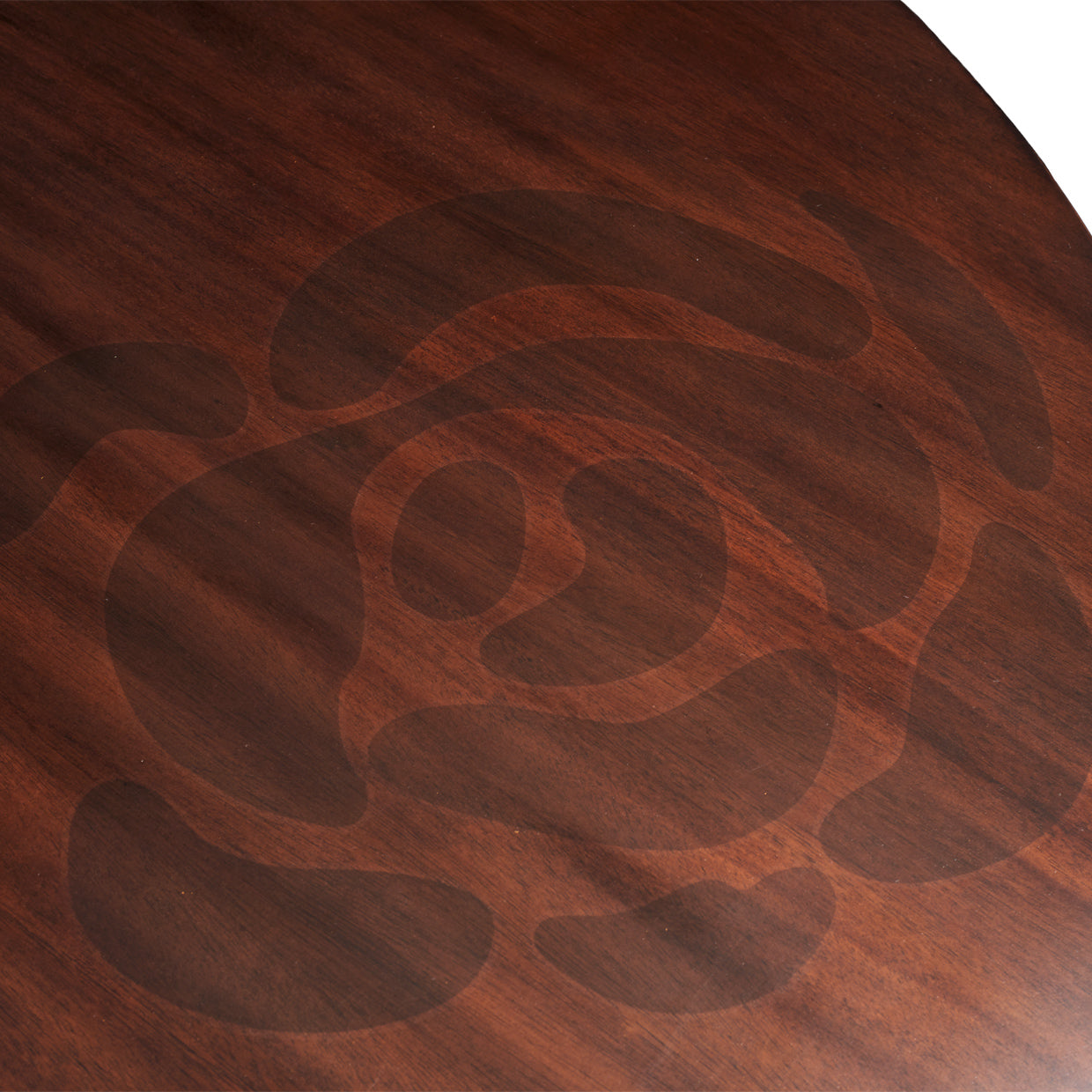 Camellia Field Round Dining Table - Warm Pecan