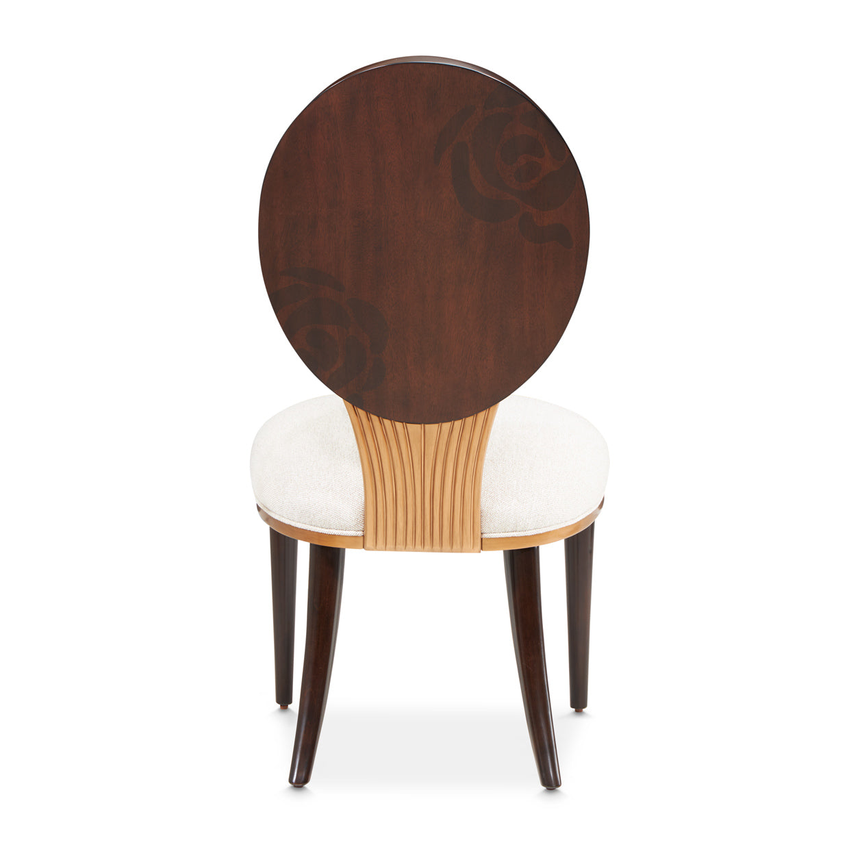 Camellia Field Dining Side Chair - Linen/Warm Pecan