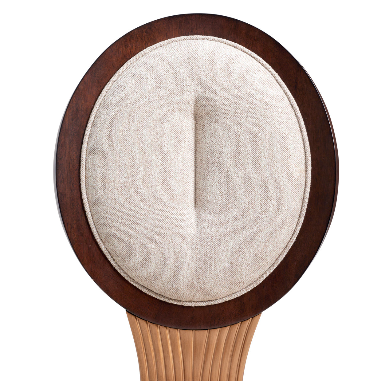 Camellia Field Dining Side Chair - Linen/Warm Pecan