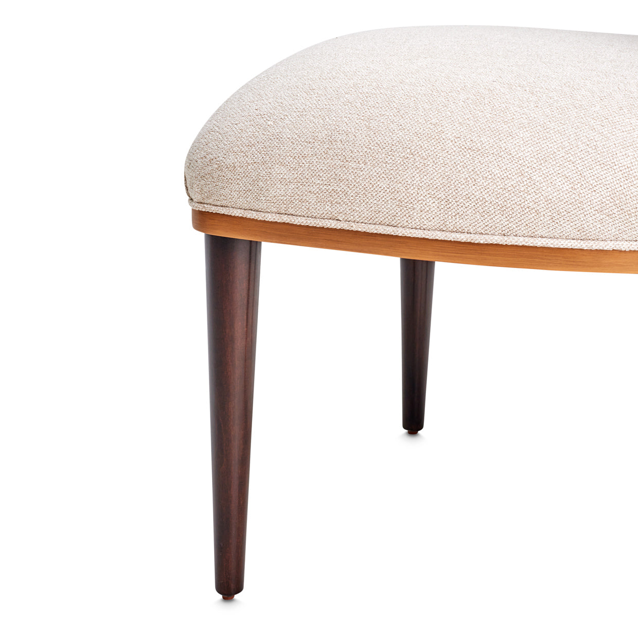 Camellia Field Dining Side Chair - Linen/Warm Pecan