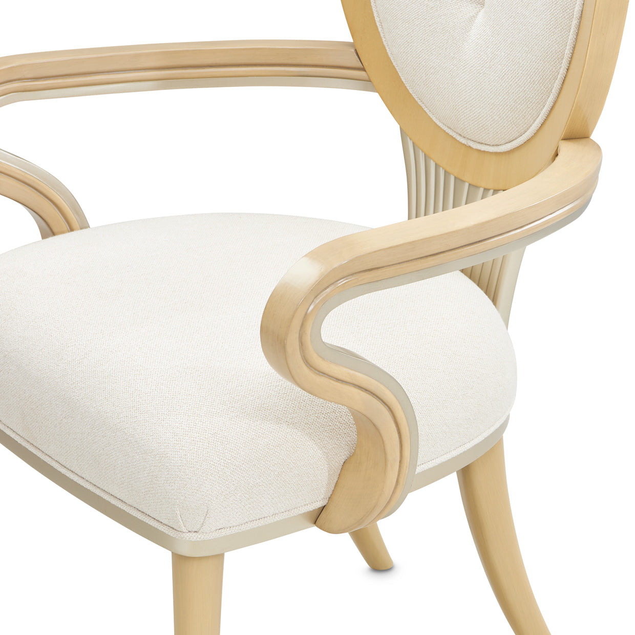 Camellia Field Dining Arm Chair - Caramel