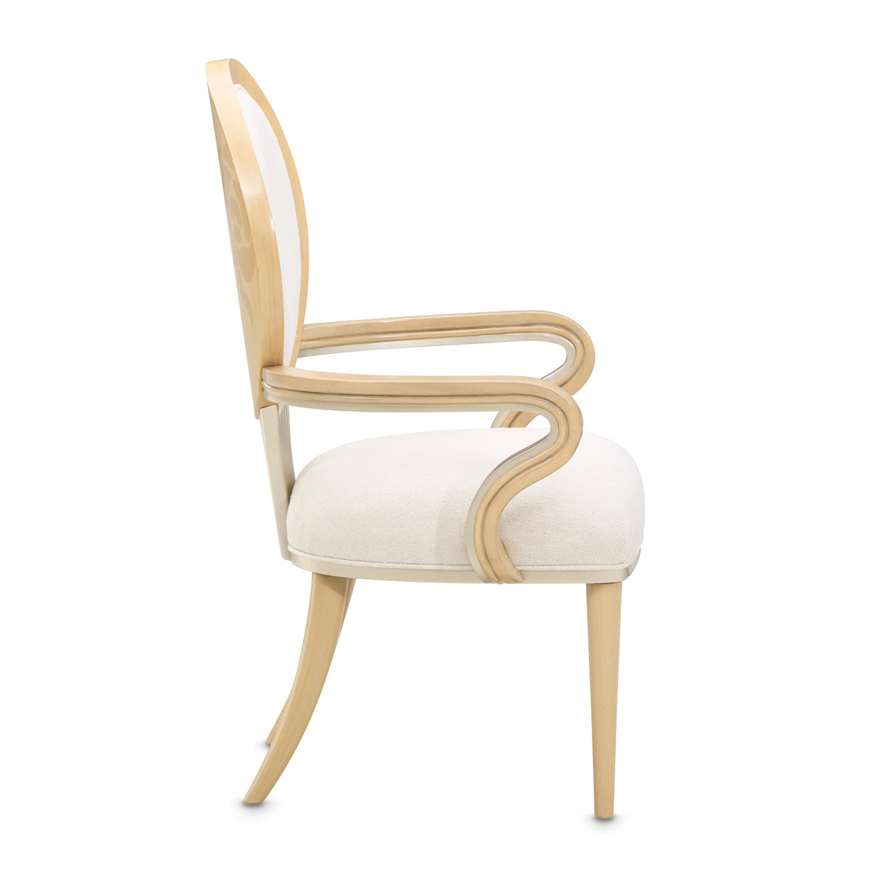 Camellia Field Dining Arm Chair - Caramel