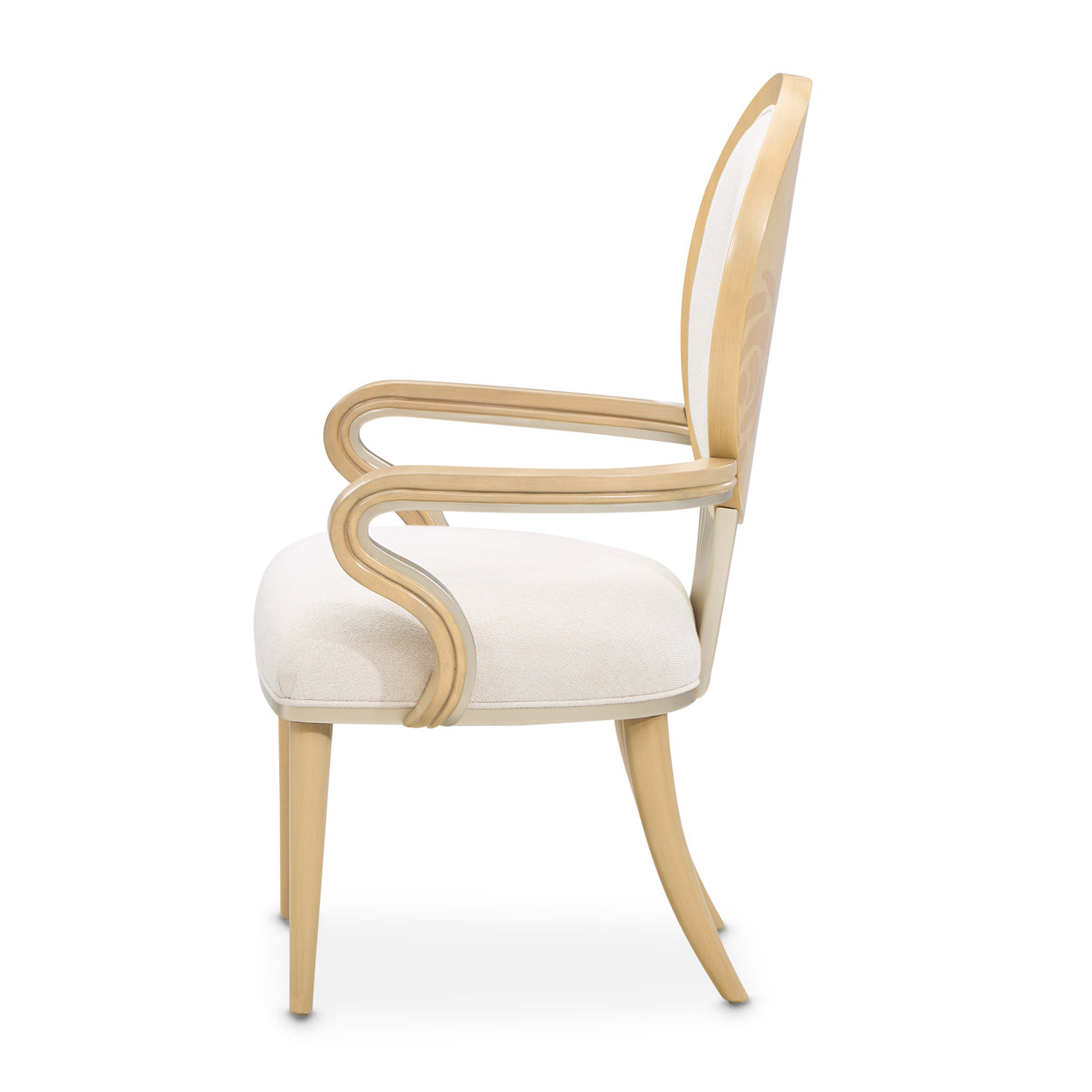 Camellia Field Dining Arm Chair - Caramel