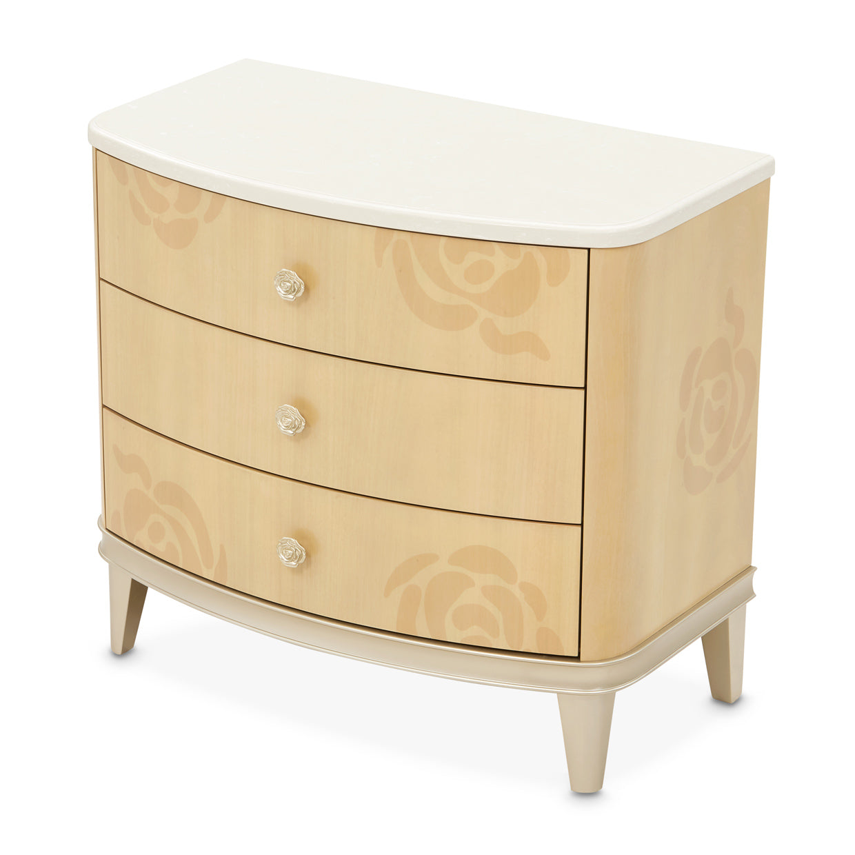 Camellia Field Nightstand - Caramel