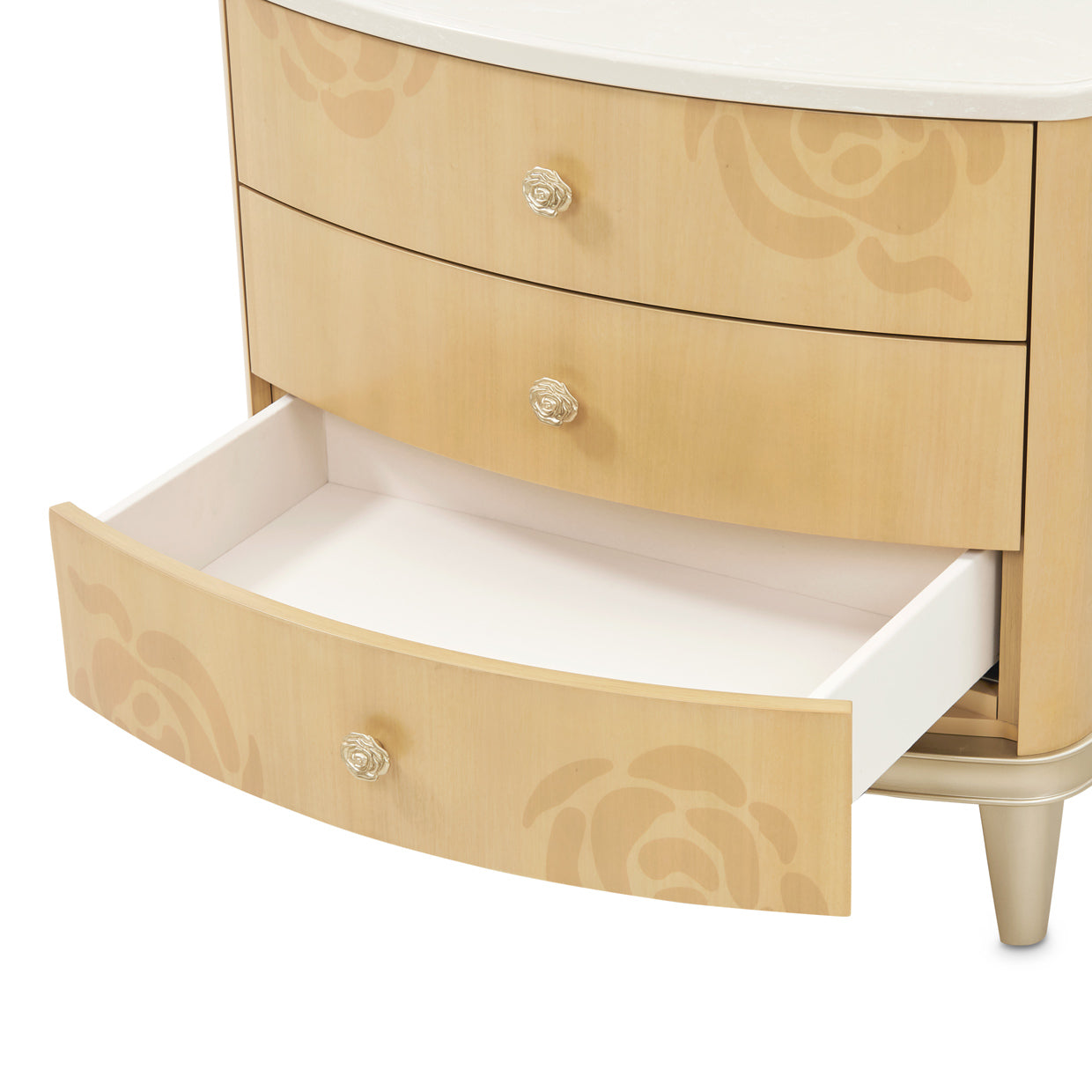 Camellia Field Nightstand - Caramel