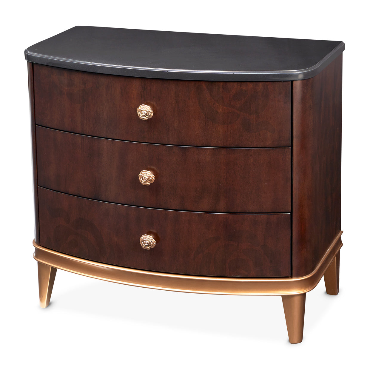 Camellia Field Nightstand - Warm Pecan