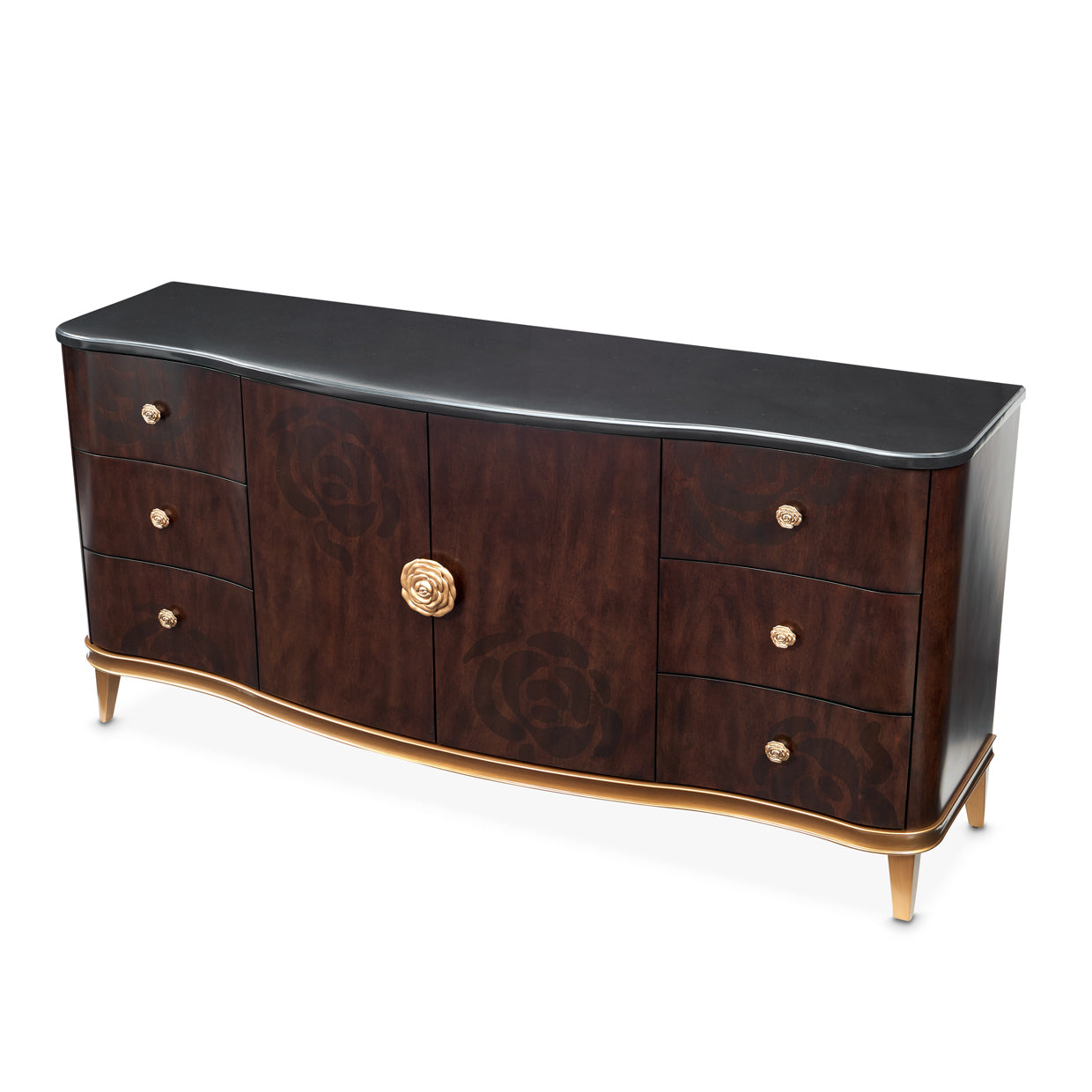 Camellia Field Dresser - Warm Pecan
