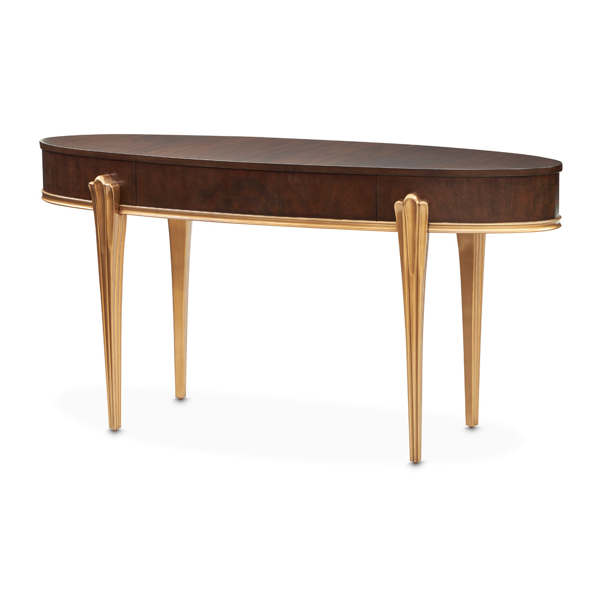 Camellia Field Vanity Desk - Warm Pecan
