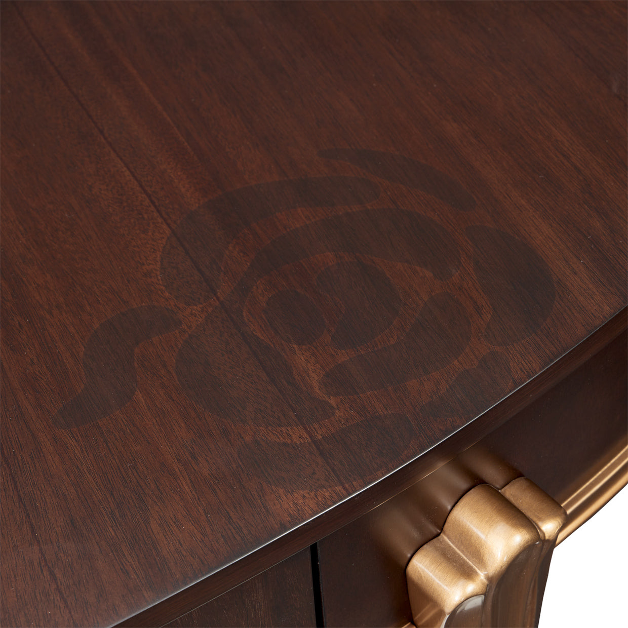 Camellia Field Vanity Desk - Warm Pecan