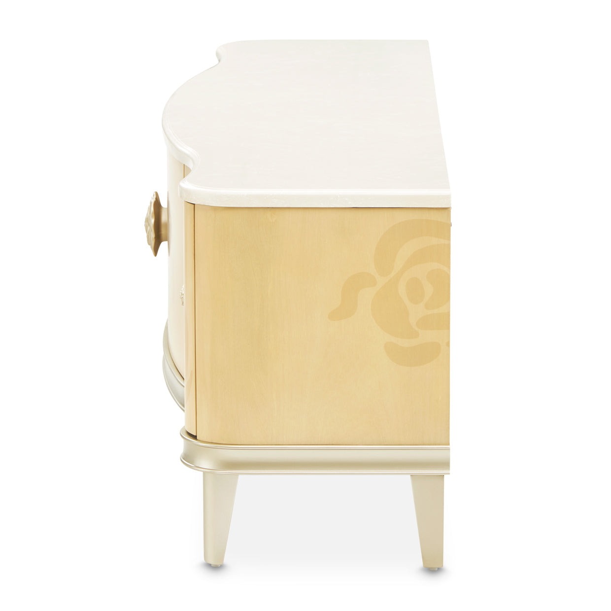 Camellia Field Media Cabinet - Caramel