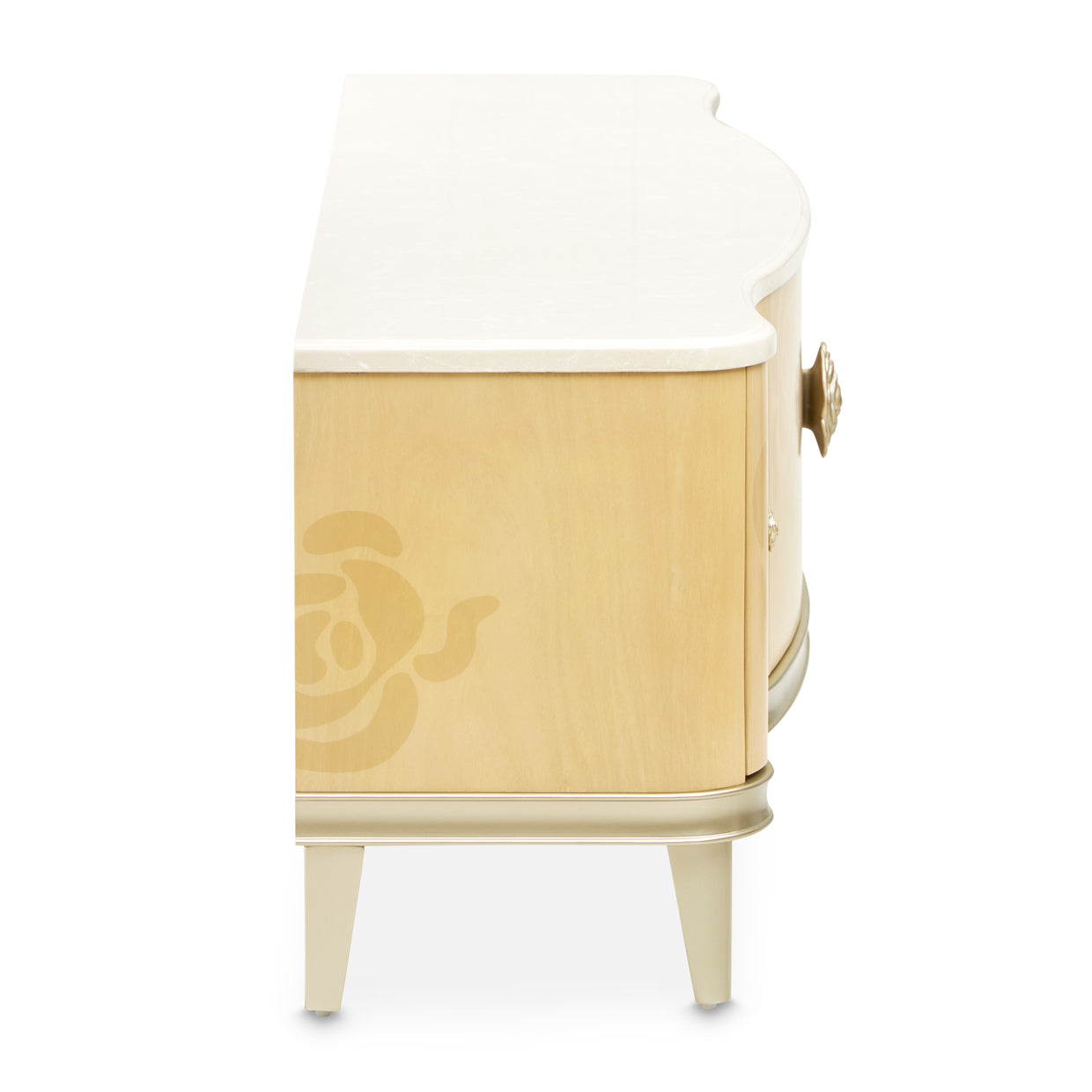 Camellia Field Media Cabinet - Caramel