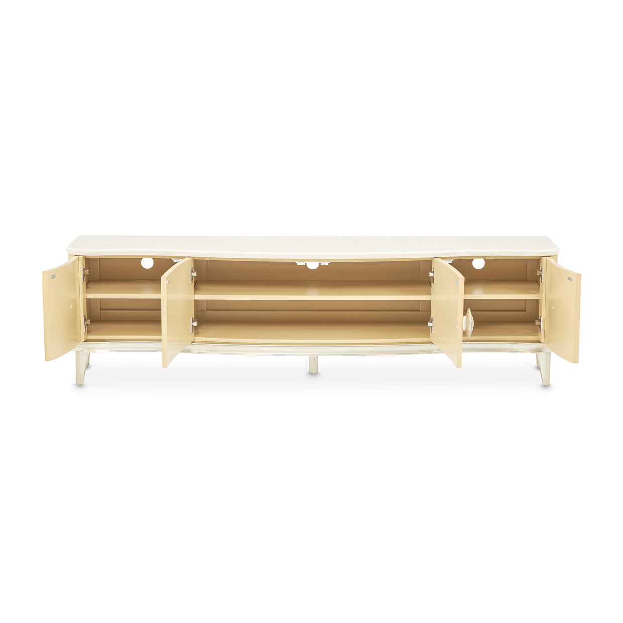 Camellia Field Media Cabinet - Caramel