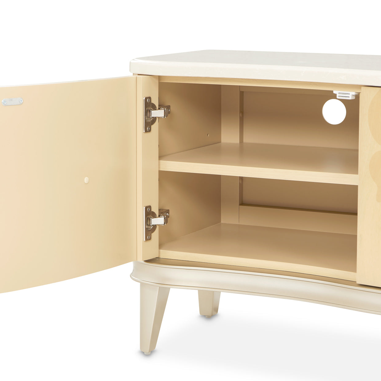 Camellia Field Media Cabinet - Caramel