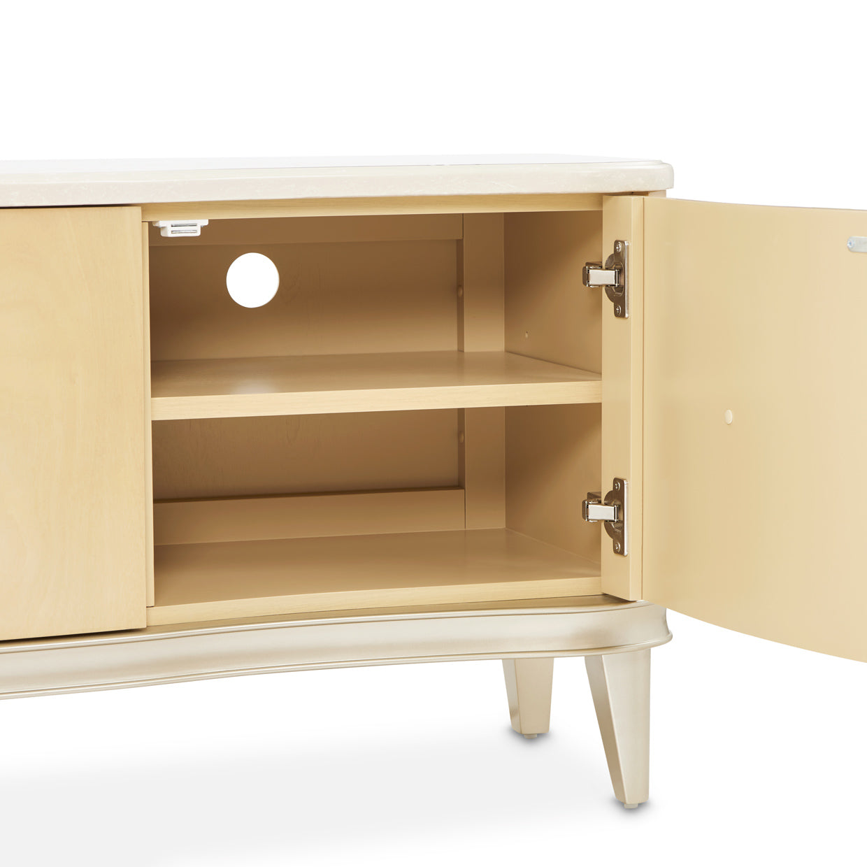 Camellia Field Media Cabinet - Caramel